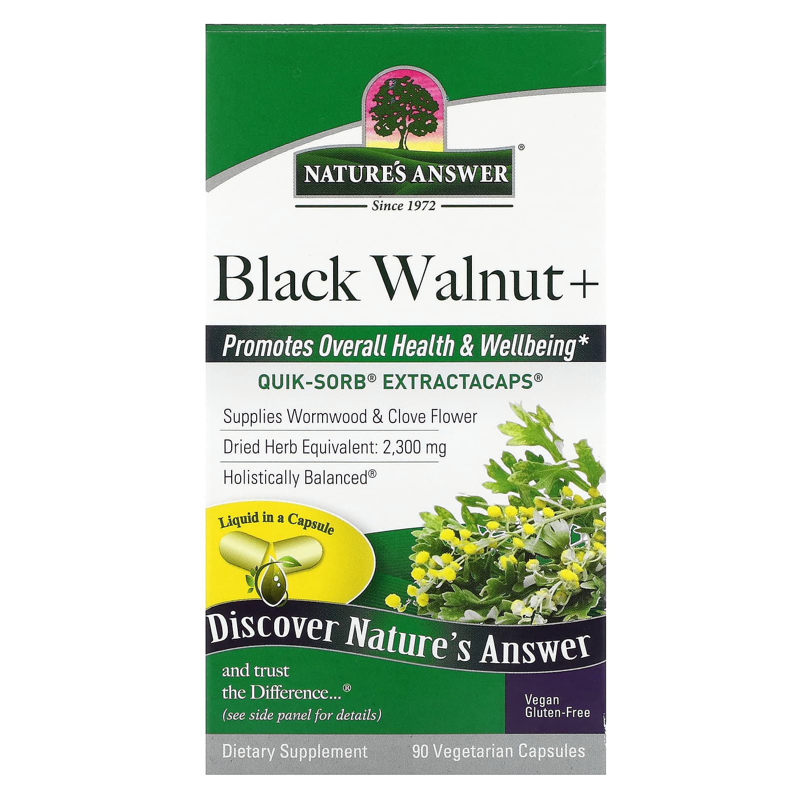 Nature's Answer-Black Walnut+-90 Vegetarian Capsules