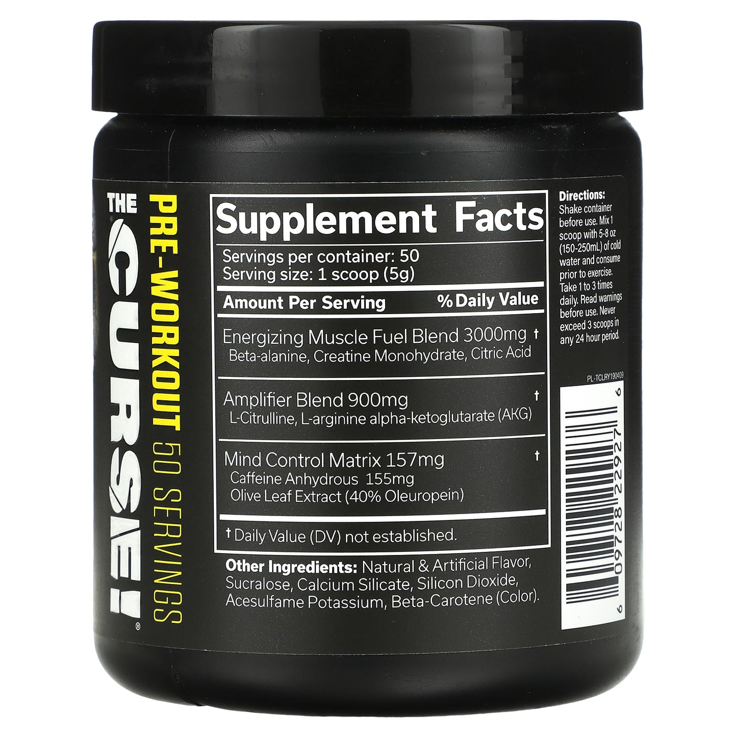 JNX Sports, The Curse, Pre Workout, Lemon Rush, 8.8 oz (250 g)