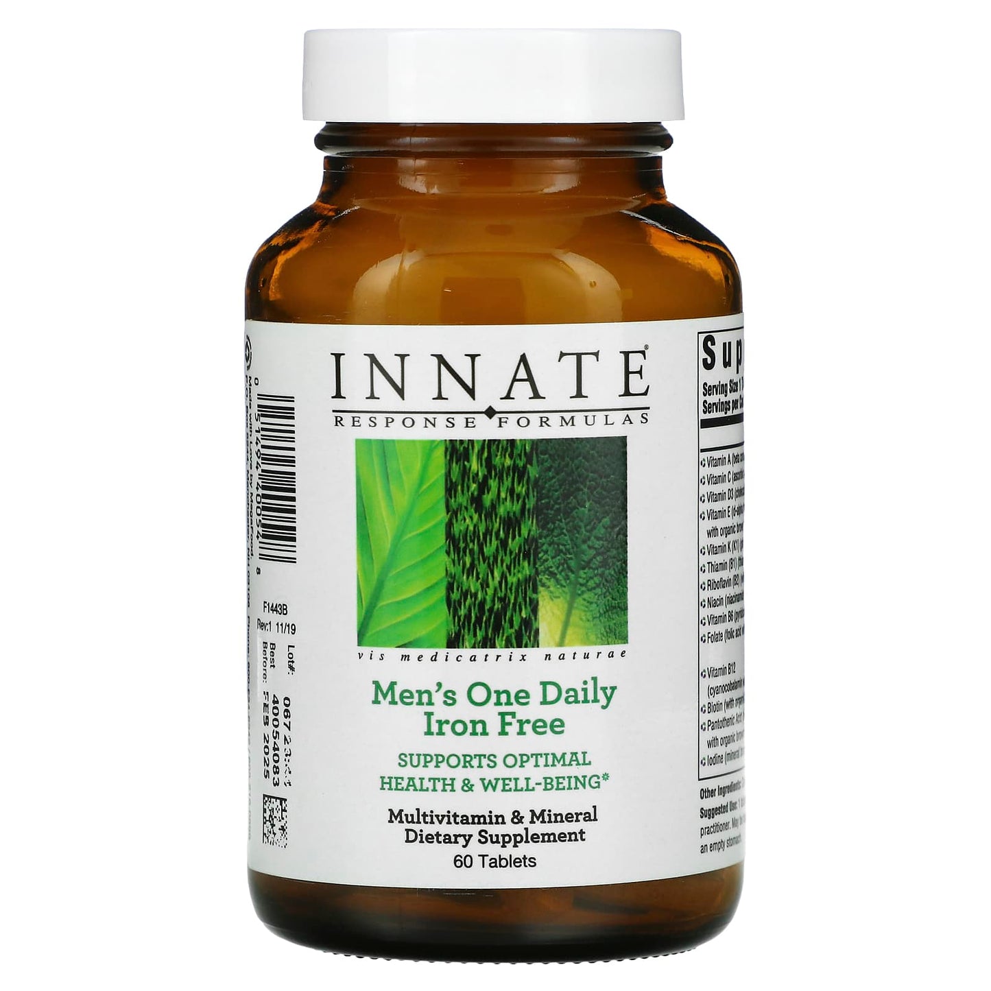 Innate Response Formulas-Men's One Daily-Iron Free-60 Tablets