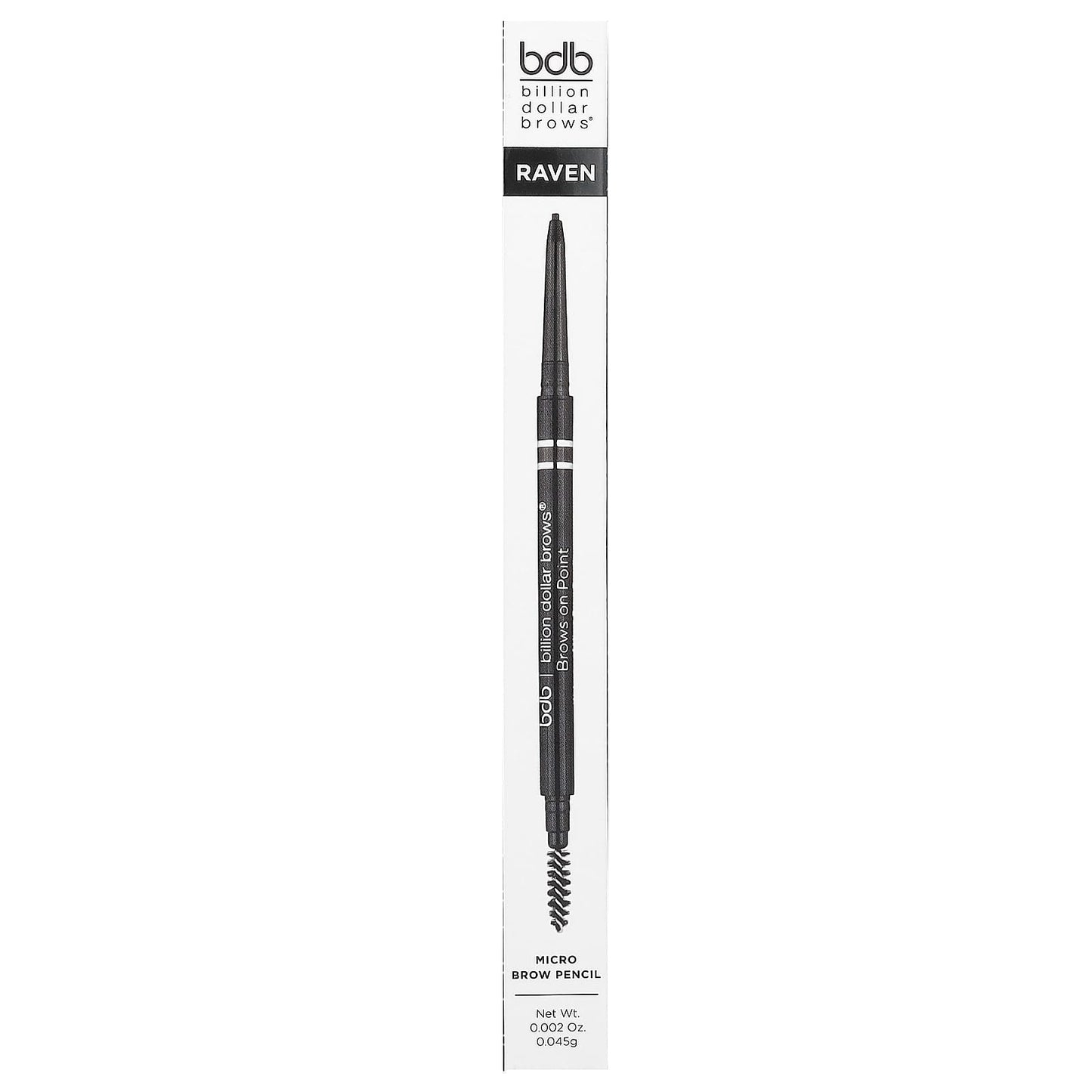 Billion Dollar Beauty, Billion Dollar Brows, Brows on Point: Micro Brow Pencil, Raven, 0.002 oz (0.045 g)