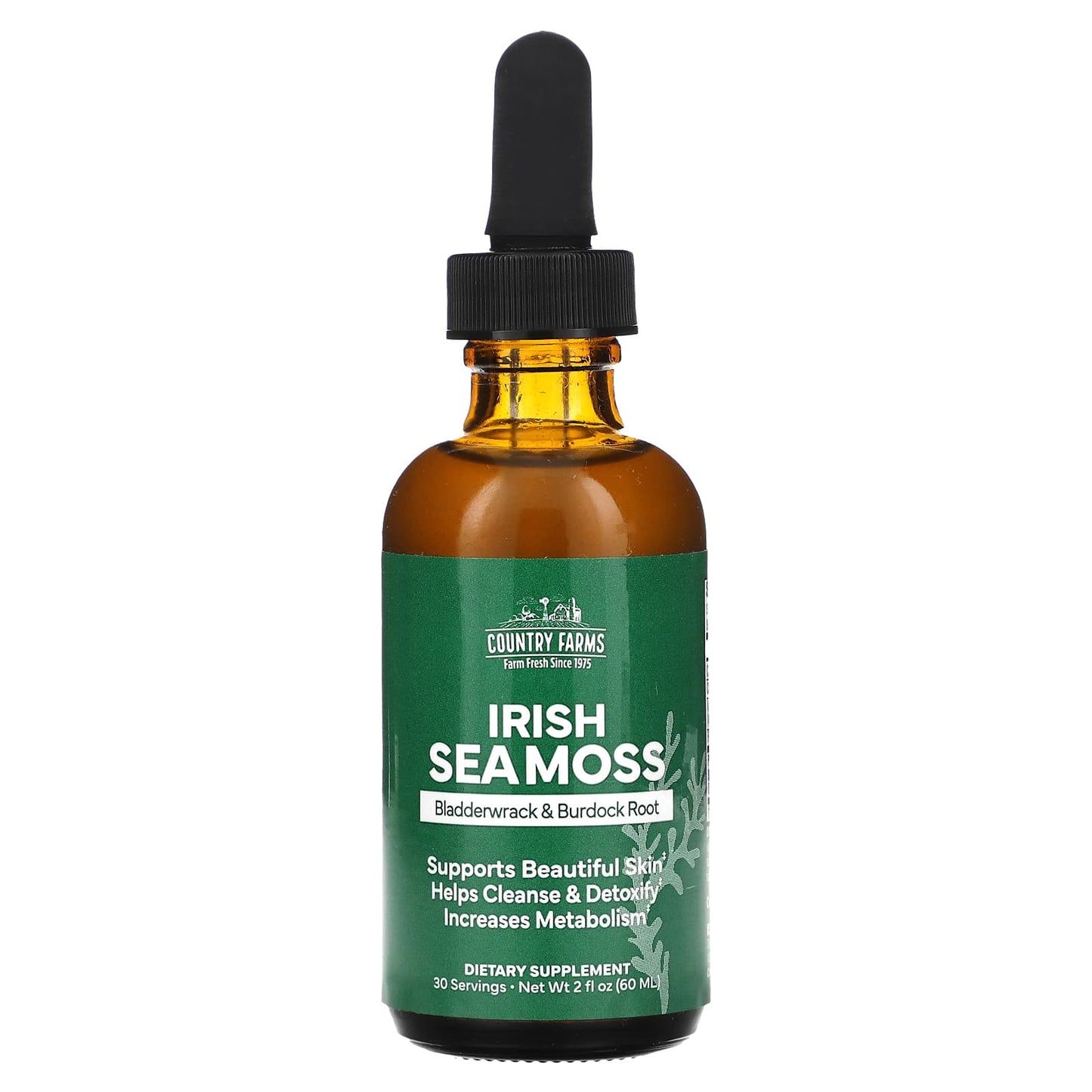 Country Farms, Irish Sea Moss, Bladderwrack & Burdock Root, 2 fl oz (60 ml)