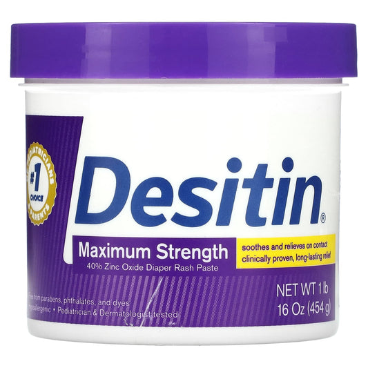 Desitin-Diaper Rash Paste-Maximum Strength-16 oz (454 g)