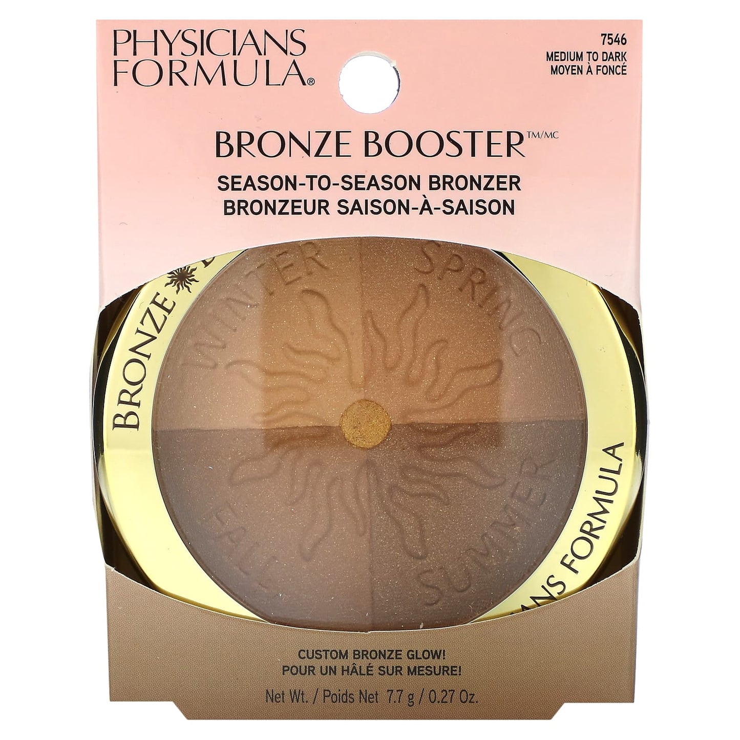 Physicians Formula, Bronze Booster, Season to Season Bronzer, Medium to Dark, 0.27 oz (7.7 g)