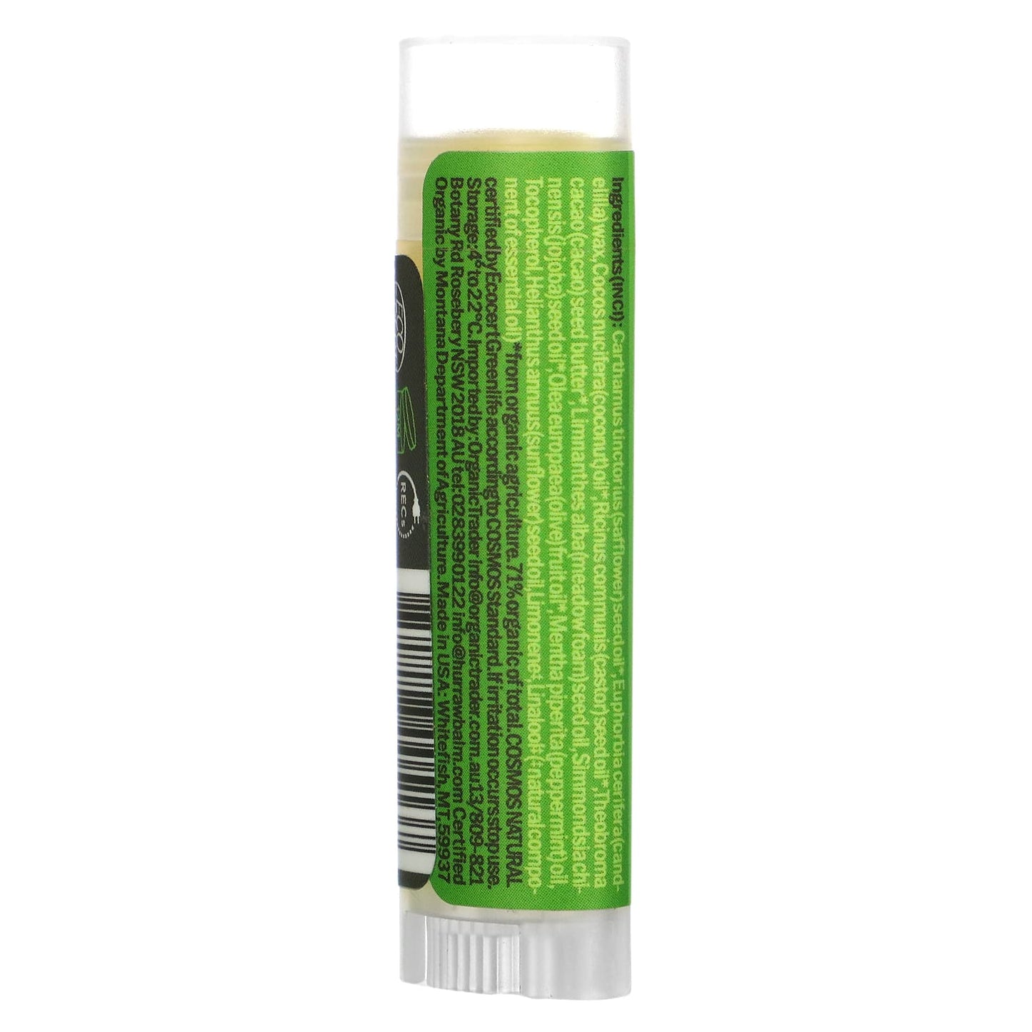 Hurraw! Balm, Lip Balm, Mint, 0.17 oz (4.8 g)