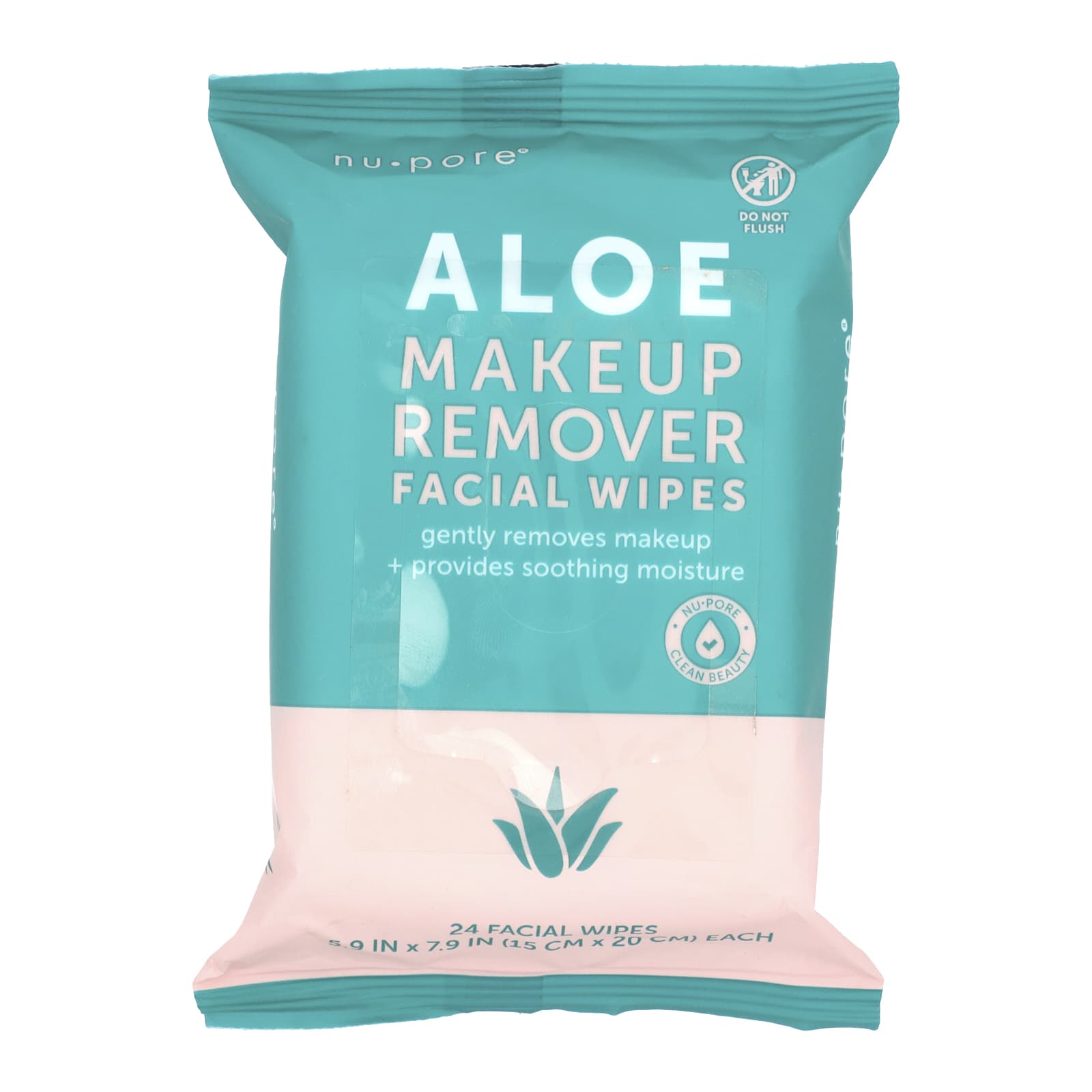 Nu-Pore-Aloe Makeup Remover Facial Wipes -24 Wipes