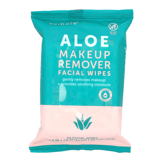 Nu-Pore-Aloe Makeup Remover Facial Wipes -24 Wipes