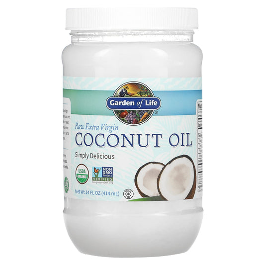 Garden of Life-Raw Extra Virgin Coconut Oil-14 fl oz (414 ml)