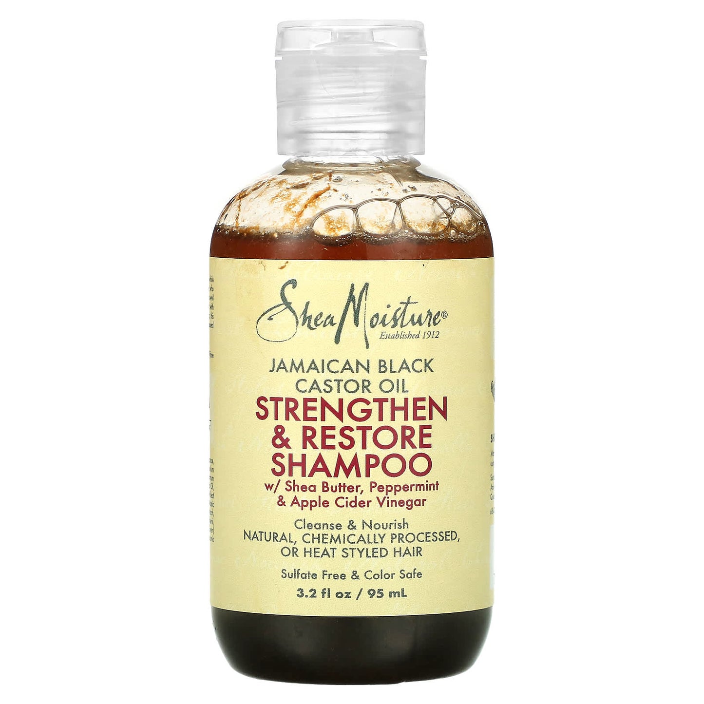 SheaMoisture-Jamaican Black Castor Oil-Strengthen & Restore Shampoo-3.2 fl oz (95 ml)