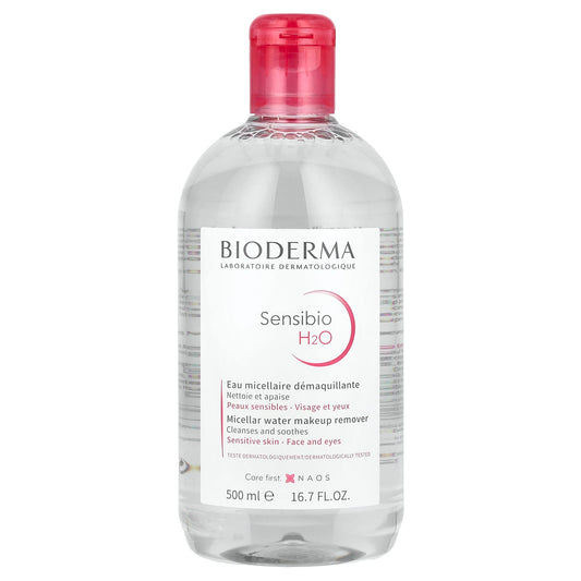 Bioderma-Sensibio H2O-Micellar Water Makeup Remover-16.7 fl oz (500 ml)