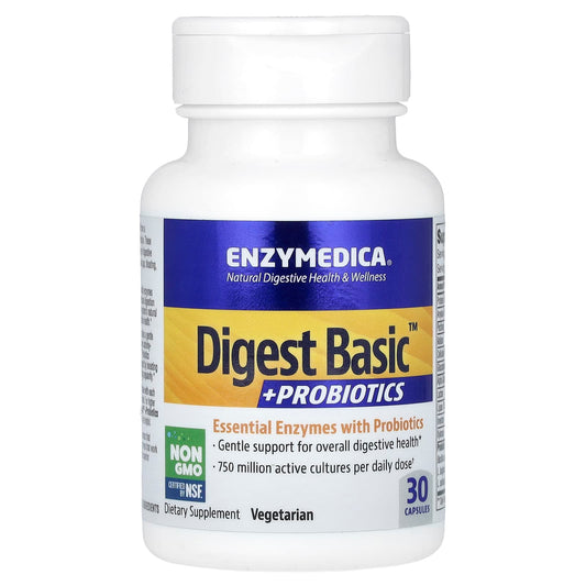 Enzymedica-Digest Basic + Probiotics -30 Capsules