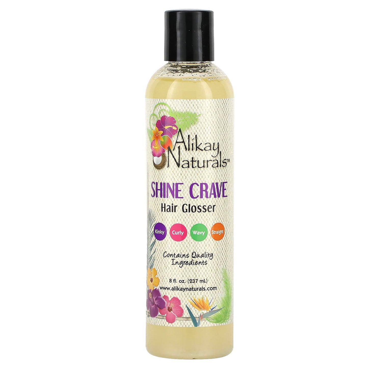 Alikay Naturals-Shine Crave-Hair Glosser-8 fl oz (237 ml)