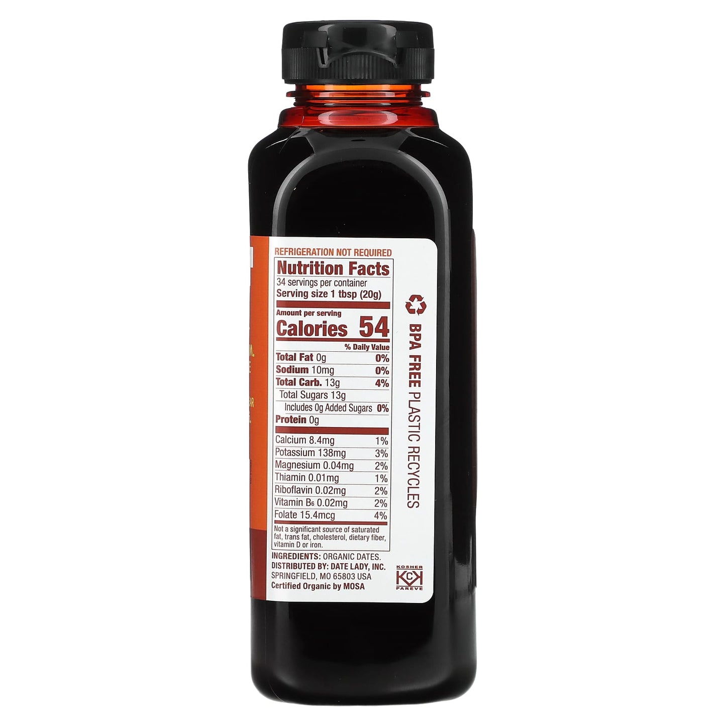 Date Lady, Date Syrup, 24 oz (680 g)