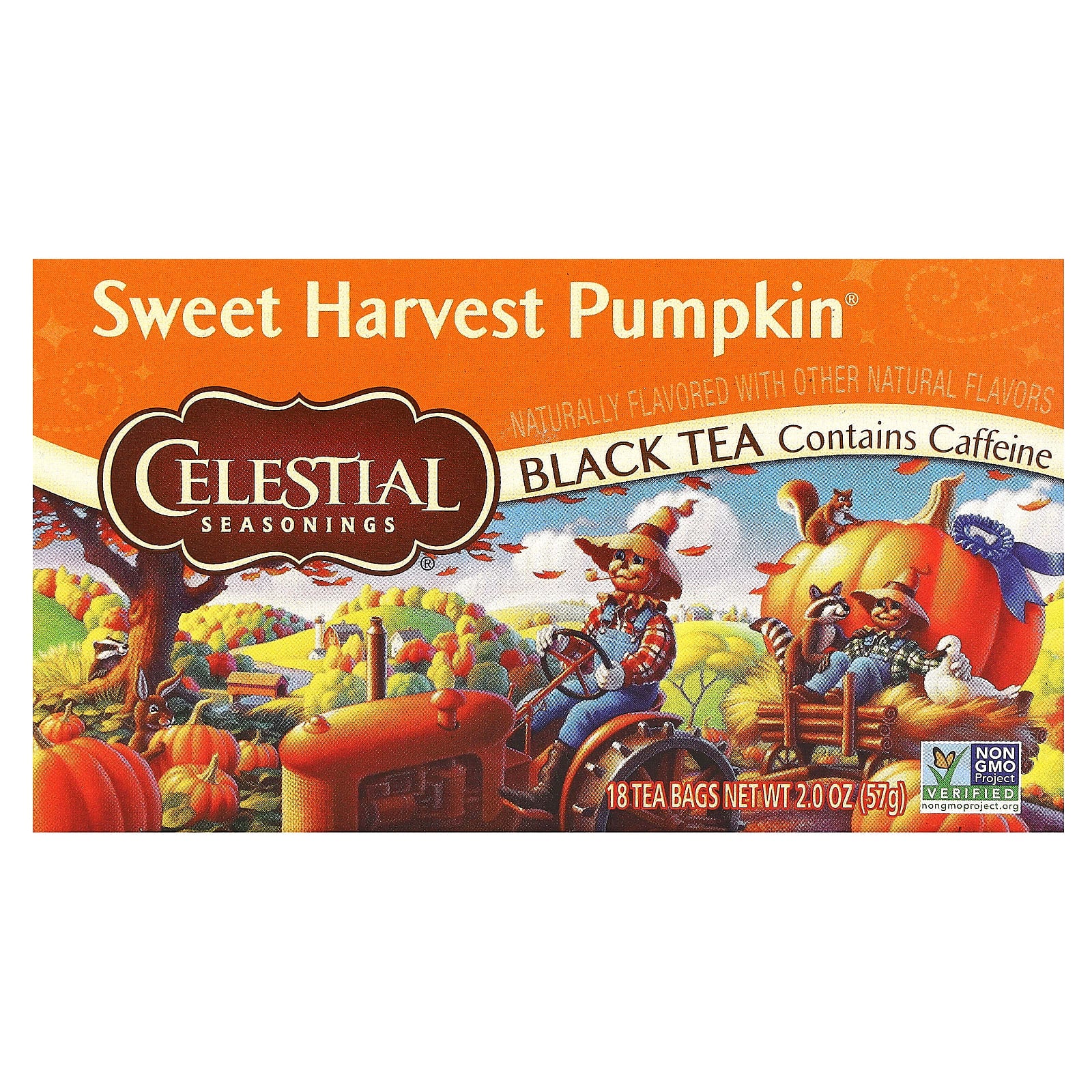 Celestial Seasonings-Black Tea-Sweet Harvest Pumpkin-18 Tea Bags-2 oz (57 g)