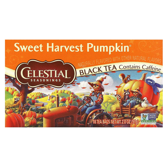 Celestial Seasonings-Black Tea-Sweet Harvest Pumpkin-18 Tea Bags-2 oz (57 g)