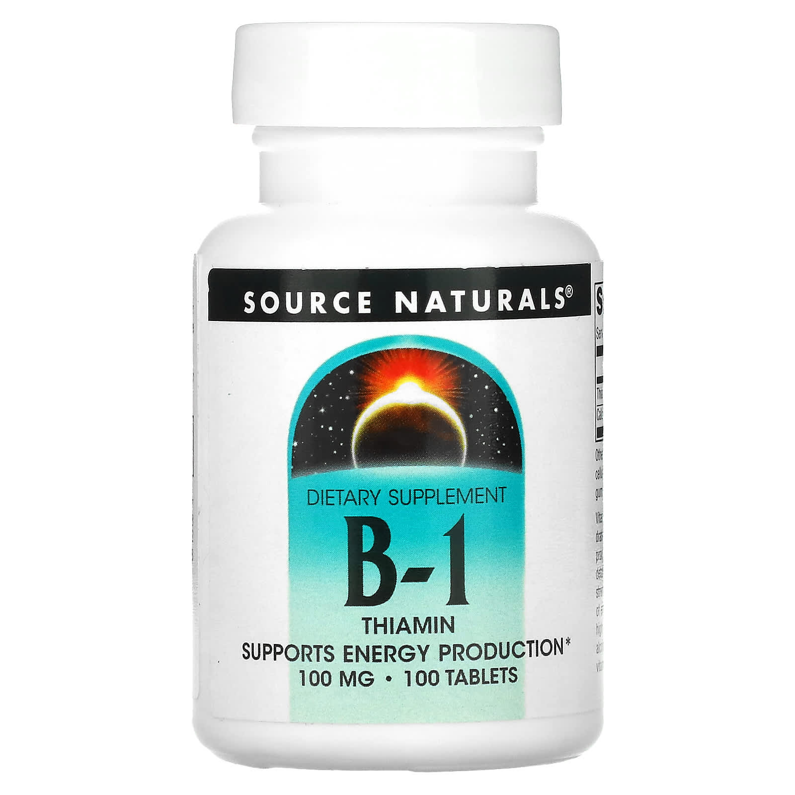 Source Naturals-B-1-Thiamin-100 mg-100 Tablets