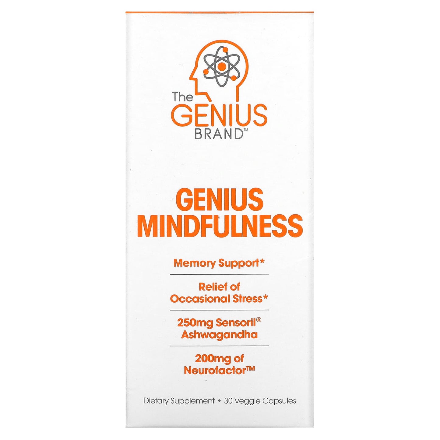 The Genius Brand-Genius Mindfullness-30 Veggie Capsules