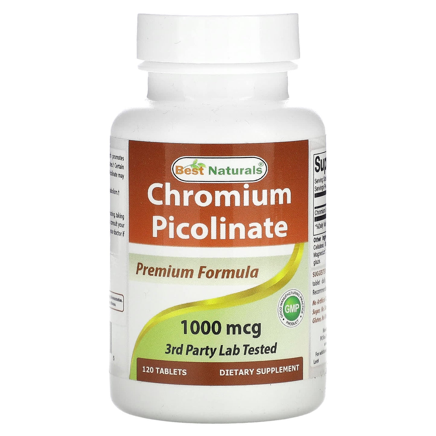 Best Naturals-Chromium Picolinate-1,000 mcg-120 Tablets