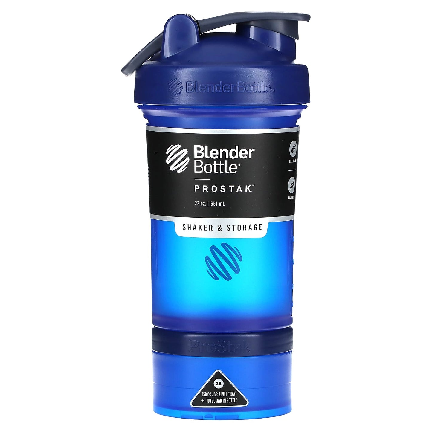 Blender Bottle-ProStak-FC Blue-22 oz (651 ml)