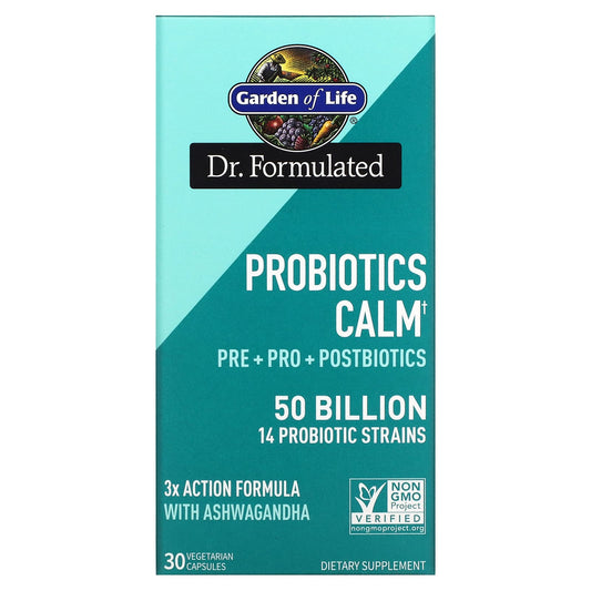 Garden of Life-Probiotics Calm-50 Billion-30 Vegetarian Capsules