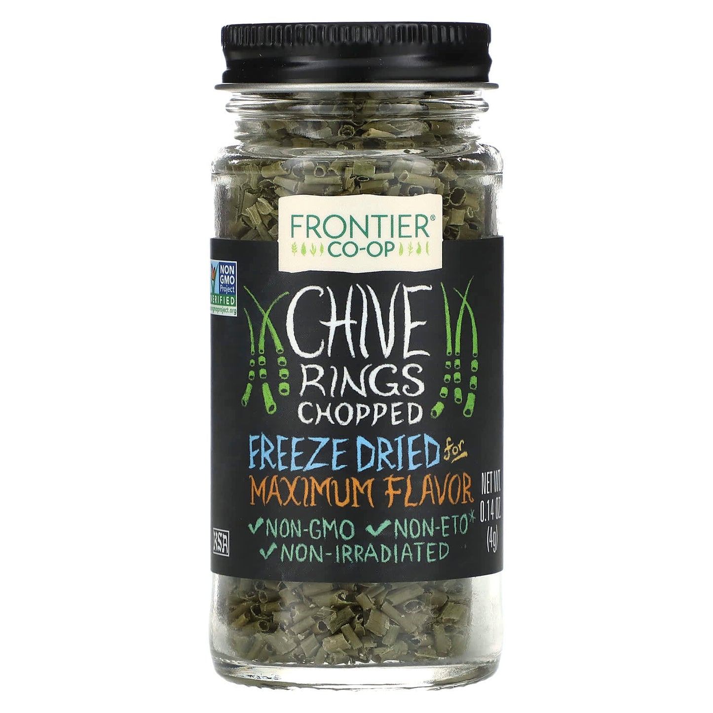 Frontier Co-op-Chives Rings Chopped-0.14 oz (4 g)