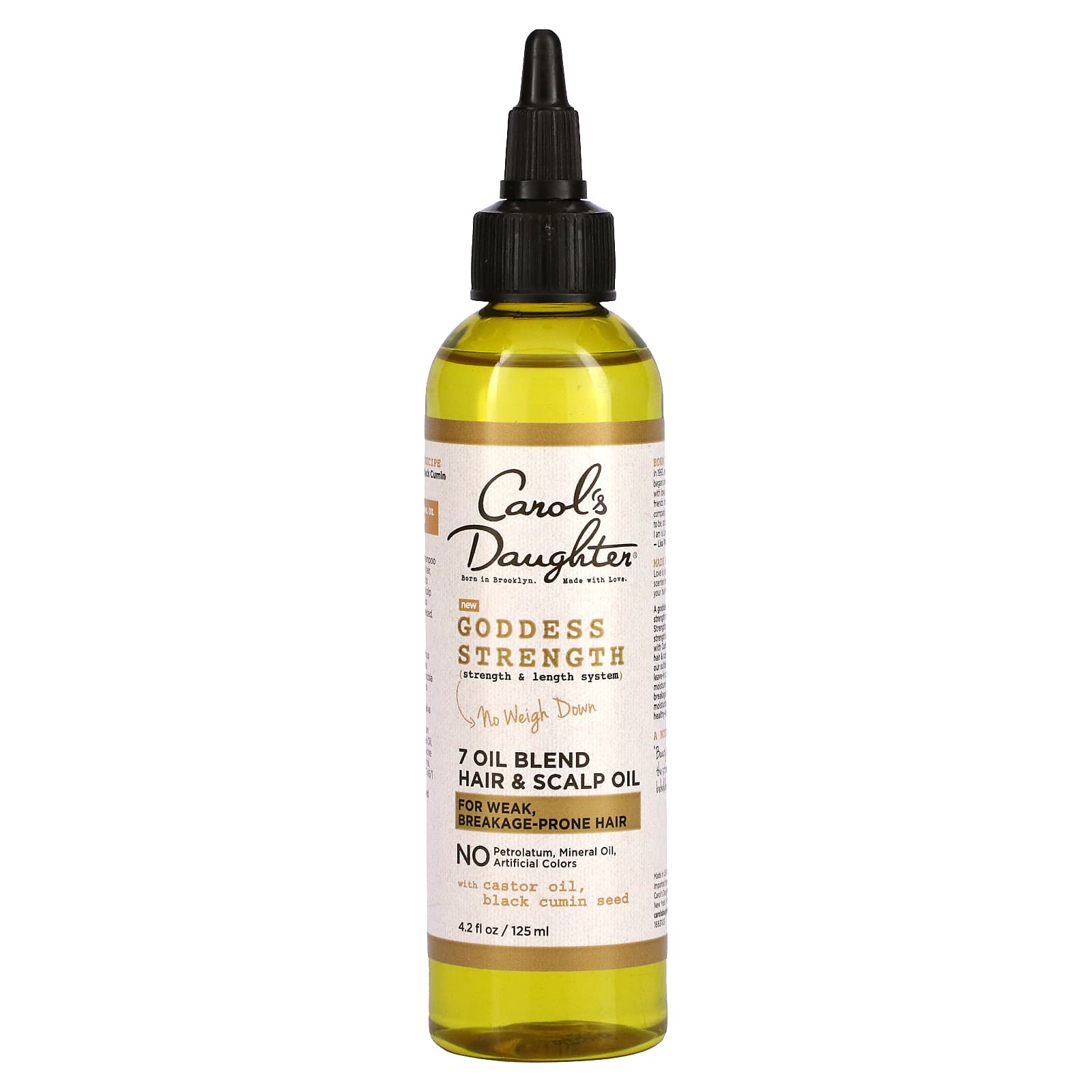 Carol's Daughter-Goddess Strength-Strength & Length System-7 Oil Blend Hair & Scalp Oil-4.2 fl oz (125 ml)