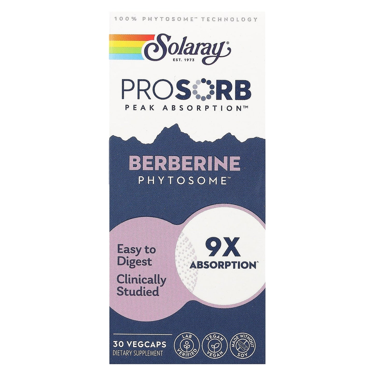 Solaray-Berberine Phytosome -30 Vegcaps