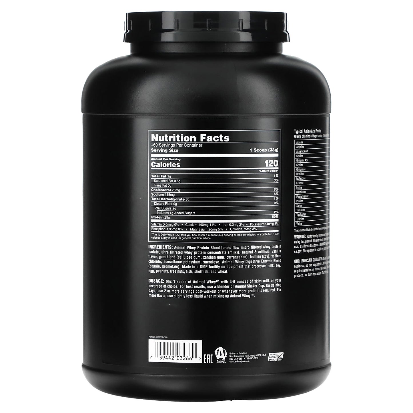 Animal, Whey Isolate Loaded, Vanilla, 5 lb (2.27 kg)