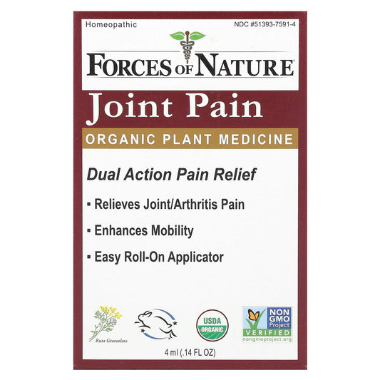 Forces of Nature-Joint Pain Roll-On-Organic Plant Medicine -0.14 fl oz (4 ml)