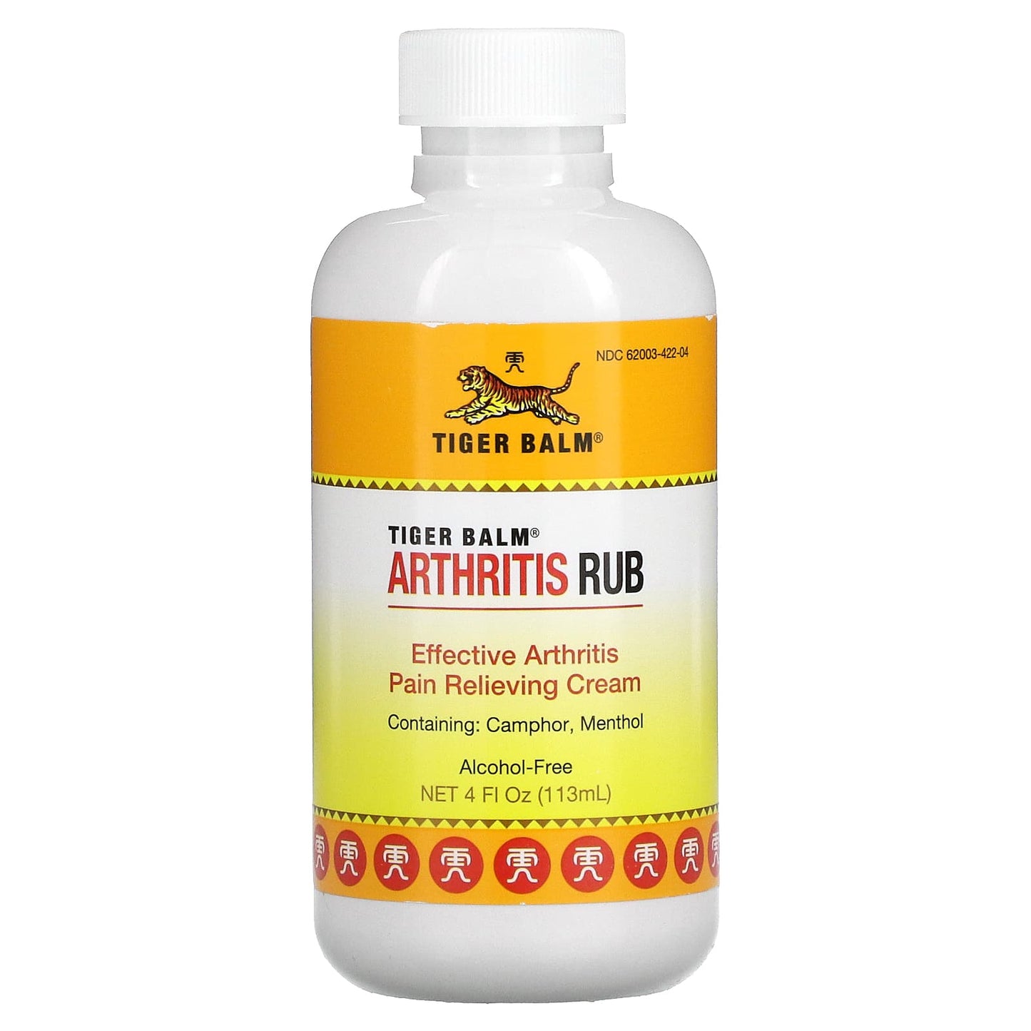 Tiger Balm, Arthritis Rub, Alcohol-Free, 4 fl oz (113 ml)