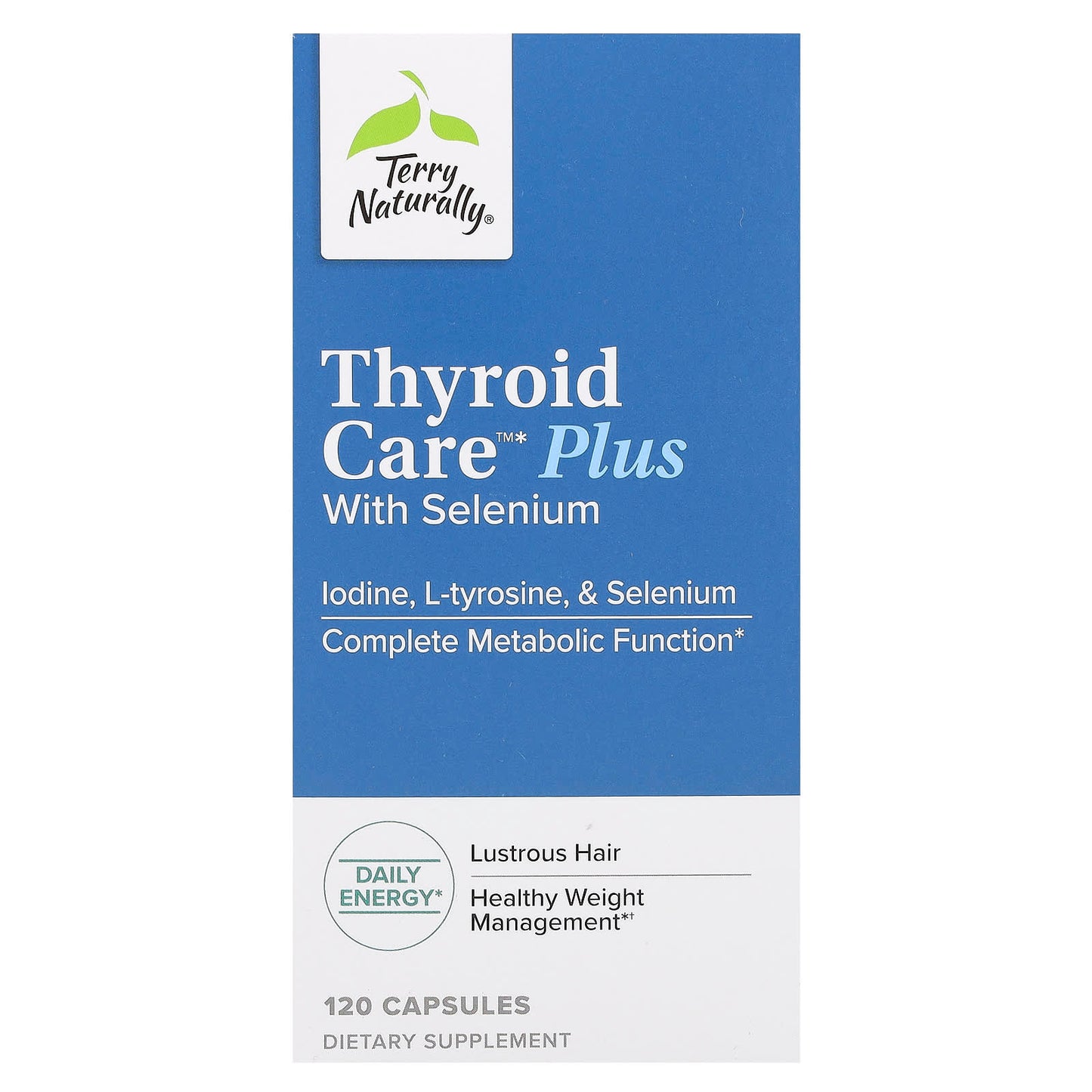 Terry Naturally-Thyroid Care Plus with Selenium-120 Capsules