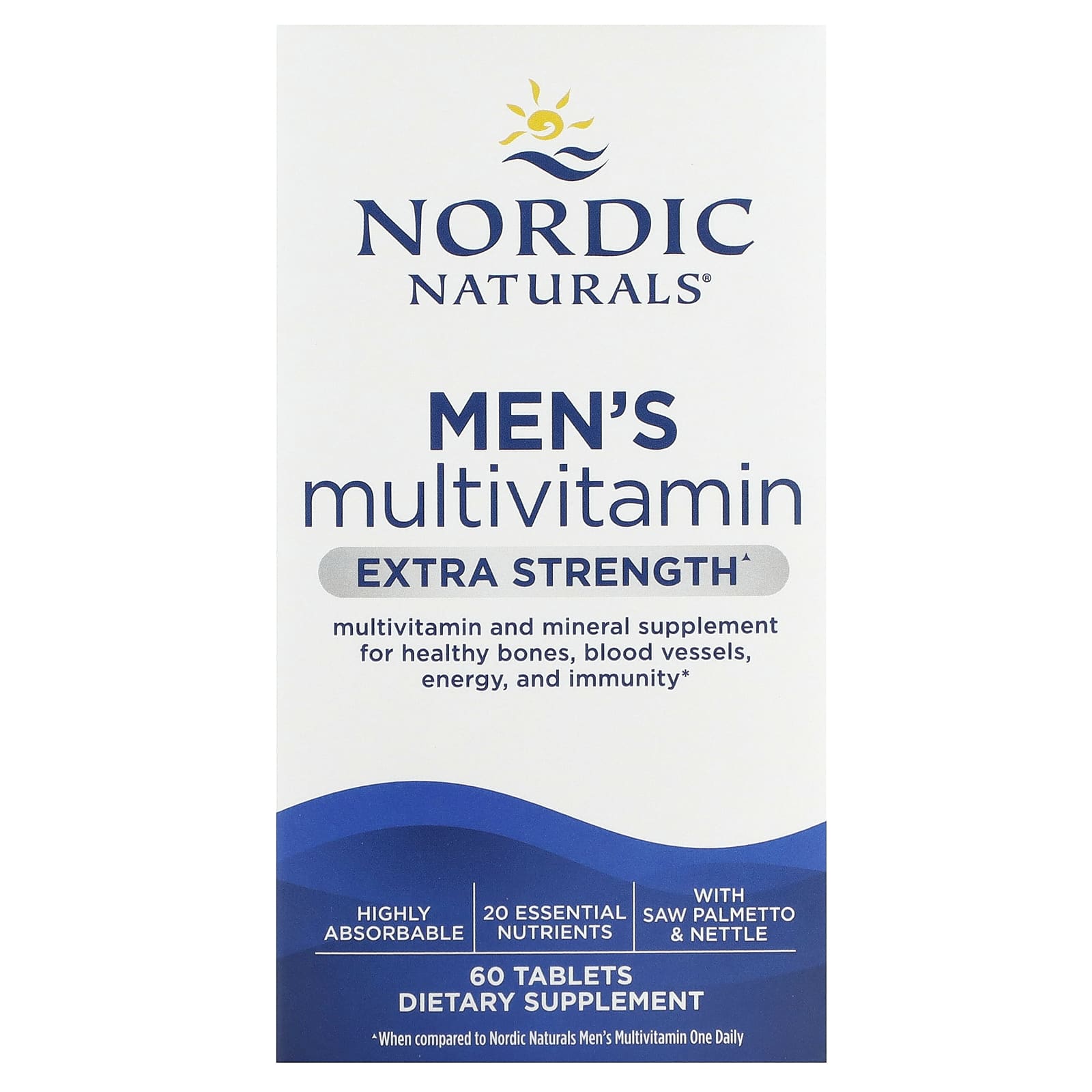 Nordic Naturals-Men's Multivitamin-Extra Strength-60 Tablets