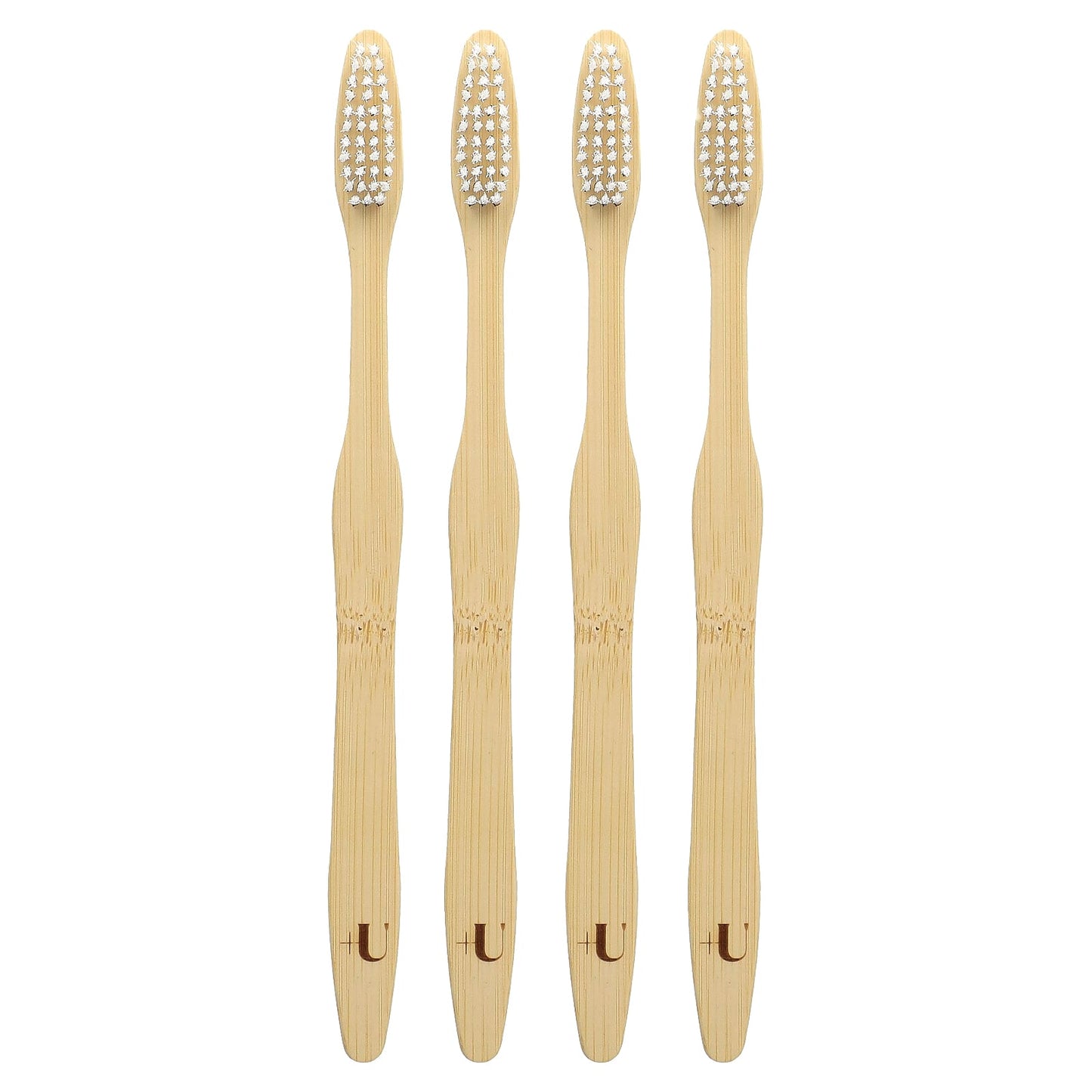 Plus Ultra, Bamboo Toothbrushes, Adult, Soft, 4 Pack