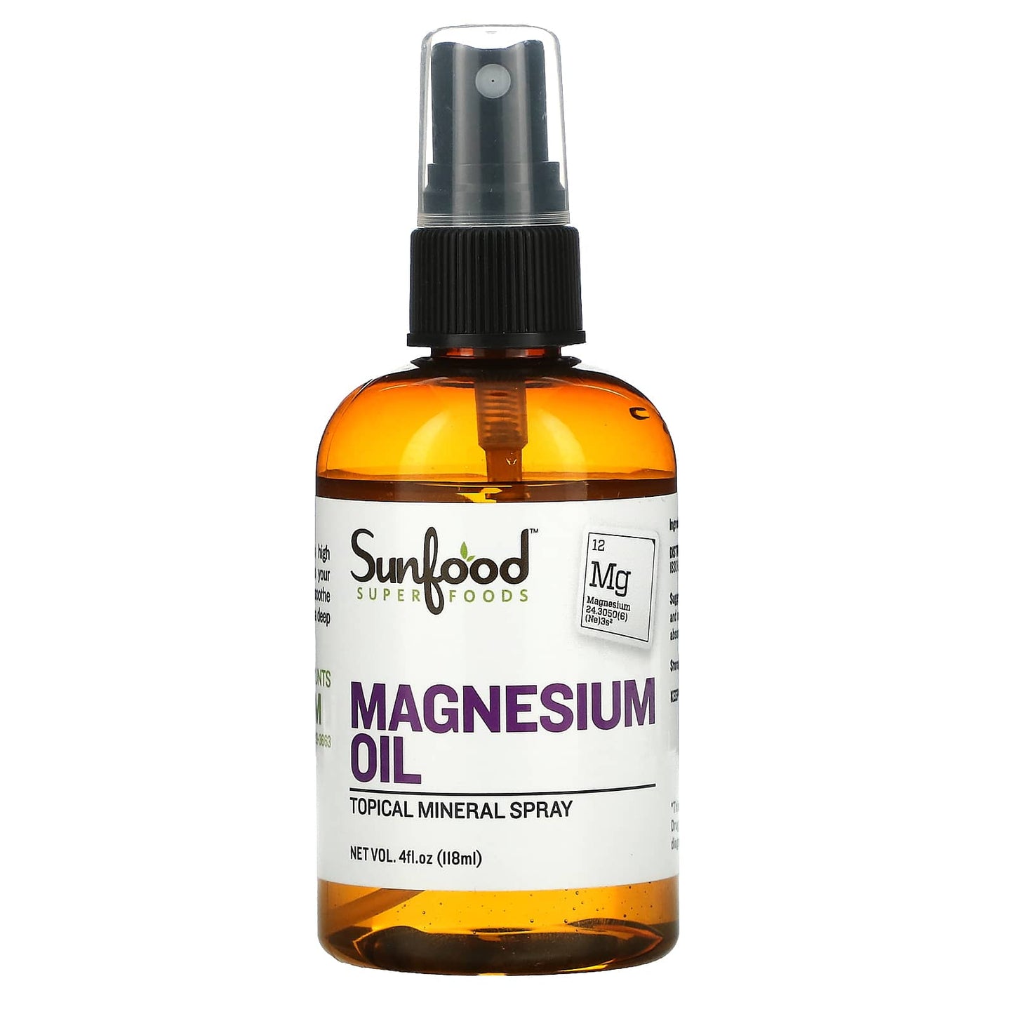 Sunfood-Magnesium Oil-4 fl oz (118 ml)