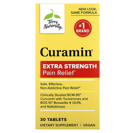 Terry Naturally-Curamin-Pain Relief-Extra Strength-30 Tablets