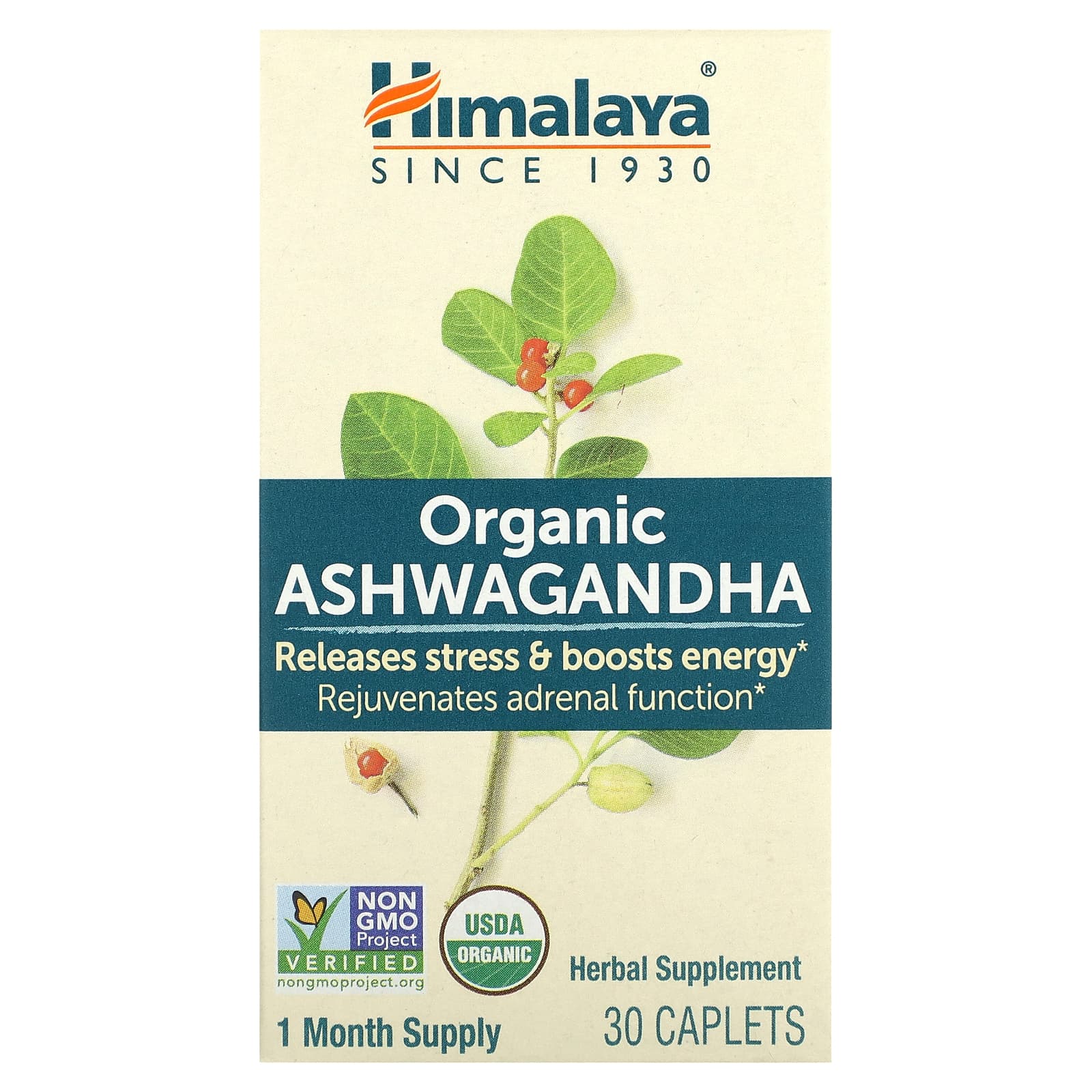 Himalaya-Organic Ashwagandha-30 Caplets