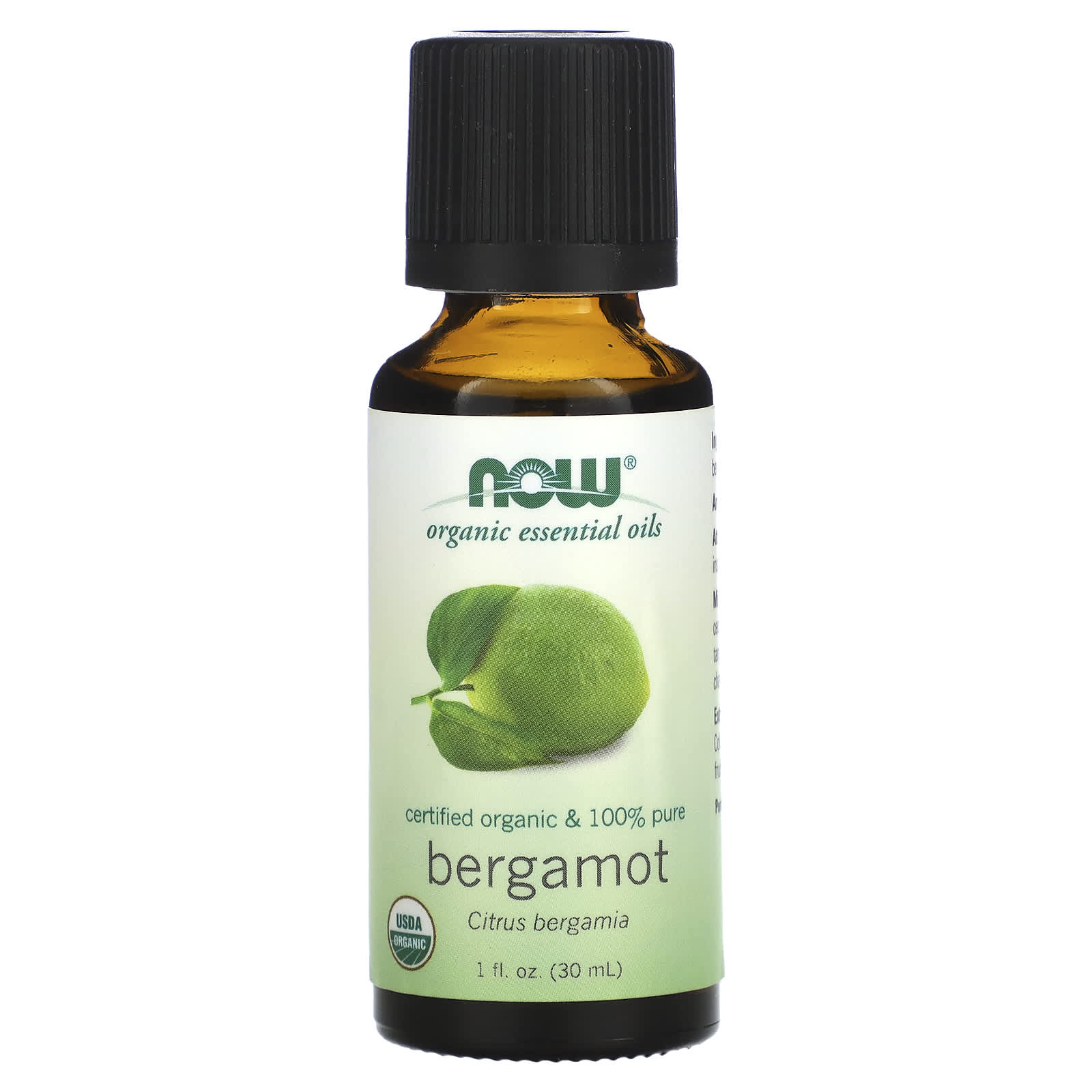 NOW Foods-Organic Essential Oils-Bergamot-1 fl oz (30 ml)