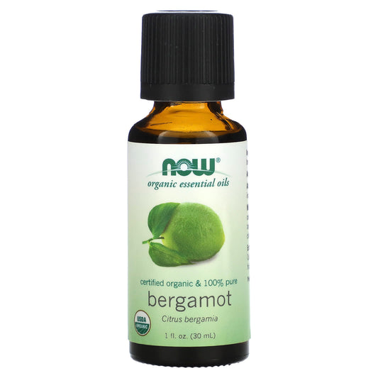 NOW Foods-Organic Essential Oils-Bergamot-1 fl oz (30 ml)