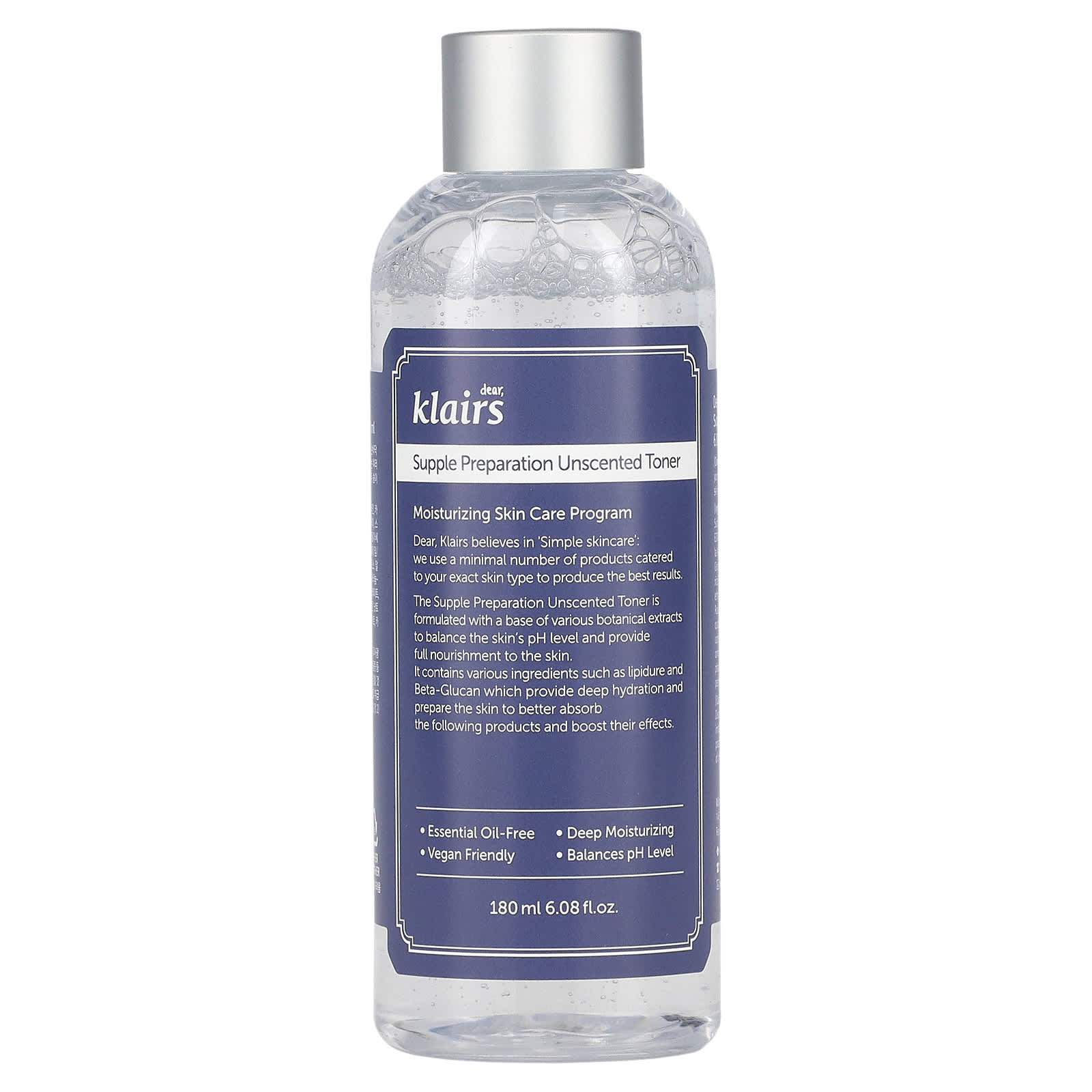 Dear-Klairs-Supple Preparation Unscented Toner-6.08 fl oz (180 ml)