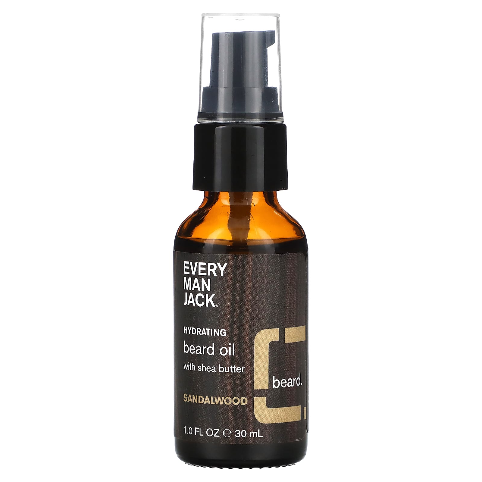 Every Man Jack-Hydrating Beard Oil with Shea Butter-Sandalwood-1 fl oz (30 ml)