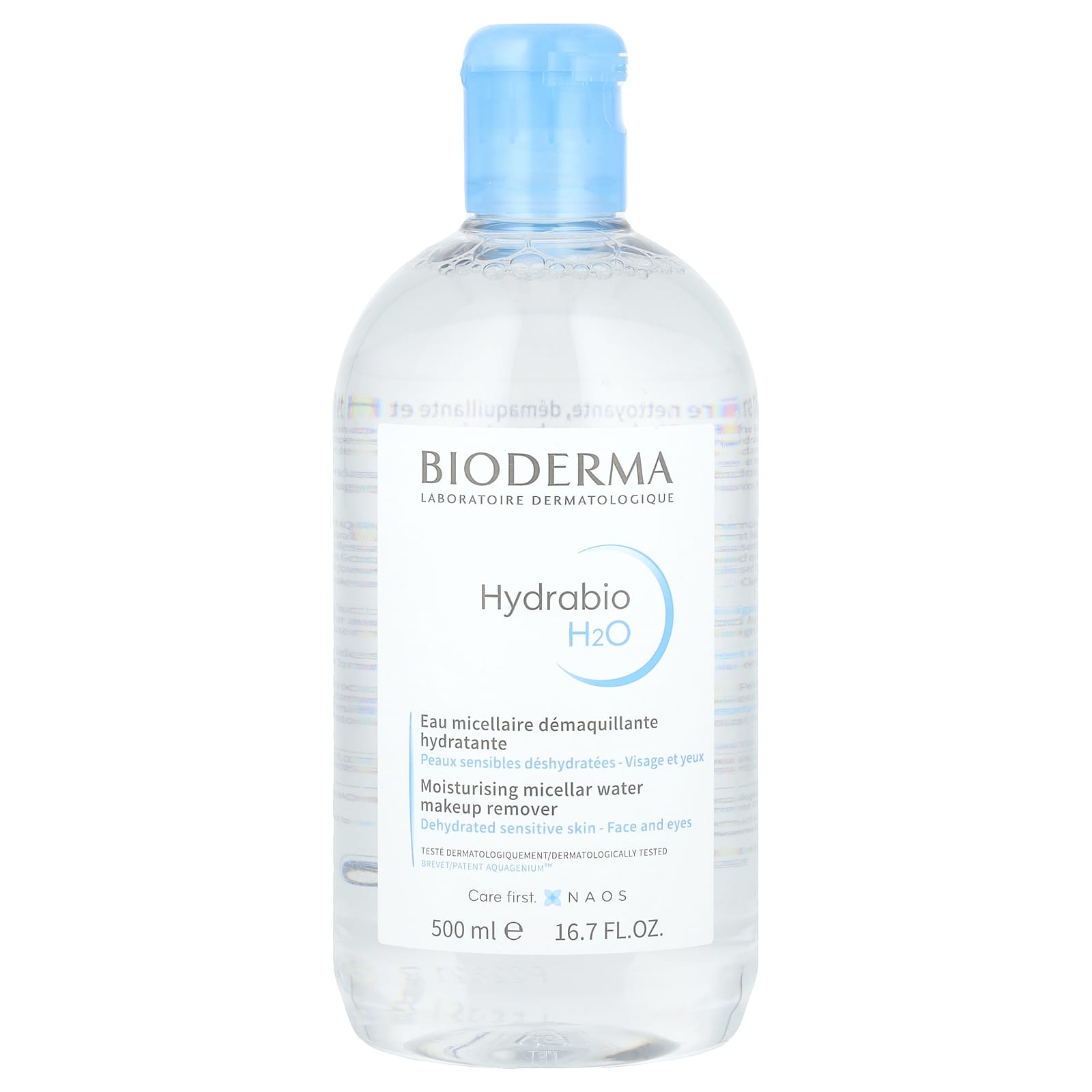 Bioderma-Hydrabio H2O-Moisturizing Micellar Water Makeup Remover-16.7 fl oz (500 ml)