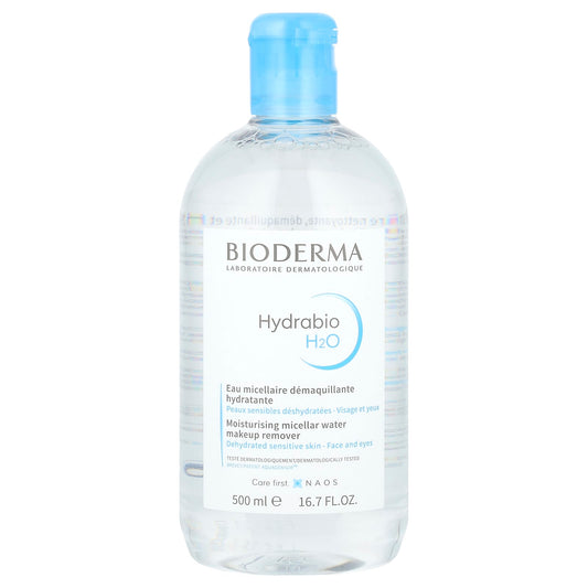 Bioderma-Hydrabio H2O-Moisturizing Micellar Water Makeup Remover-16.7 fl oz (500 ml)