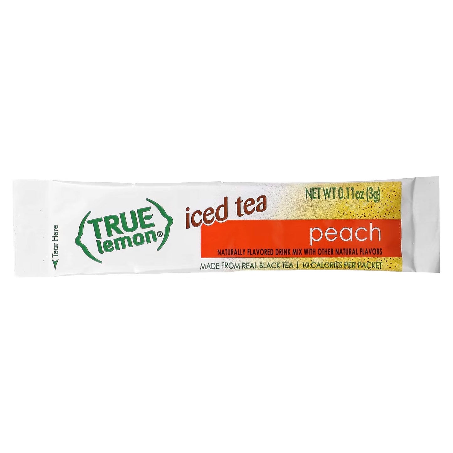 True Citrus, Iced Tea, Peach, 6 Packets, 0.11 oz (3 g) Each