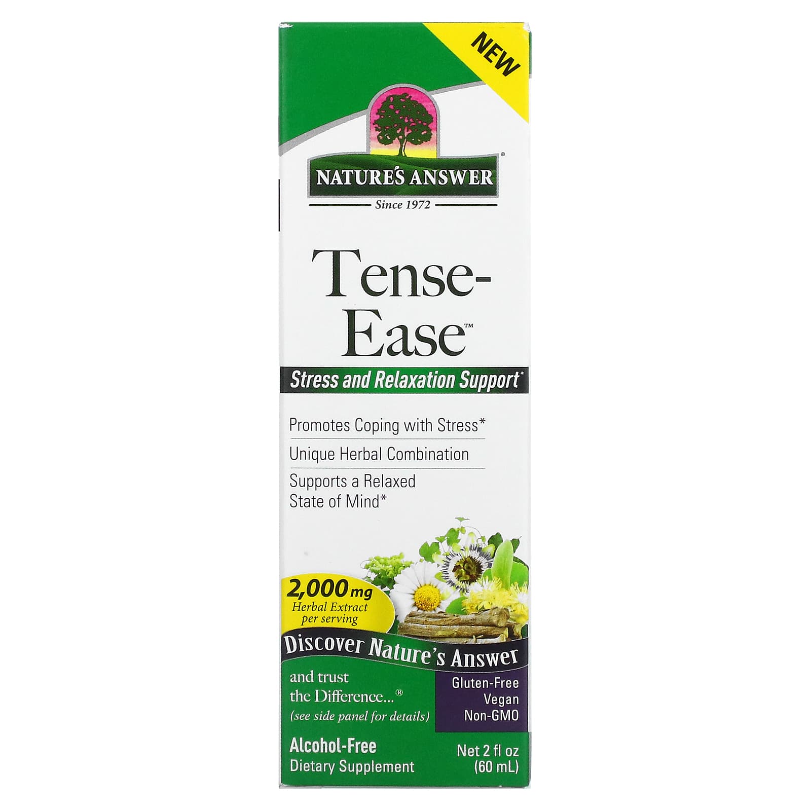 Nature's Answer-Tense-Ease-Alcohol-Free-2,000 mg-2 fl oz (60 ml)