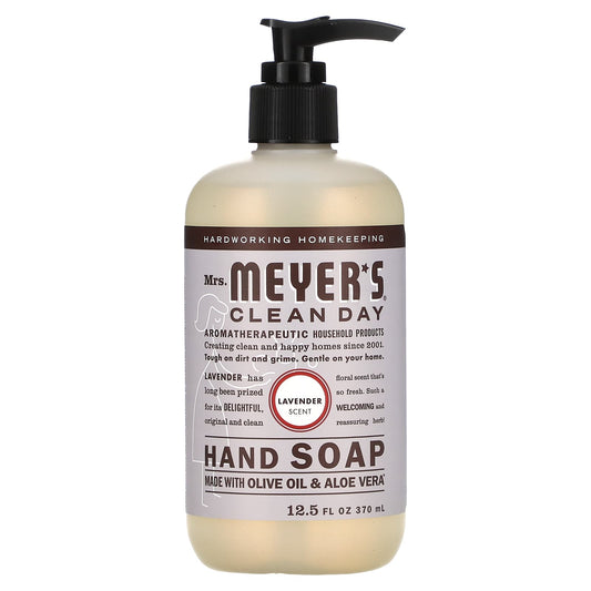 Mrs. Meyers Clean Day-Hand Soap-Lavender Scent-12.5 fl oz (370 ml)