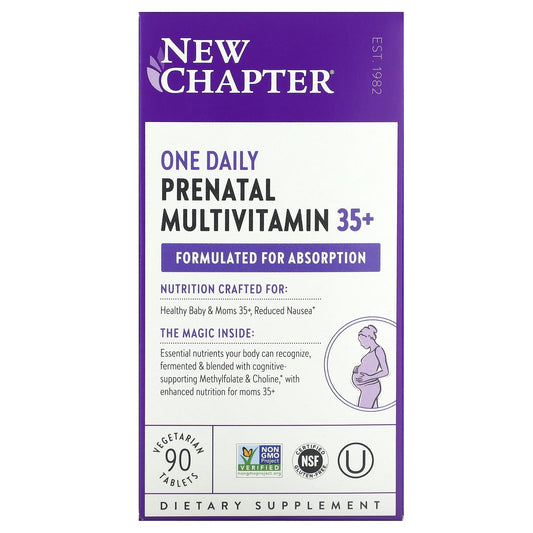 New Chapter-One Daily Prenatal Multivitamin 35+-90 Vegetarian Tablets