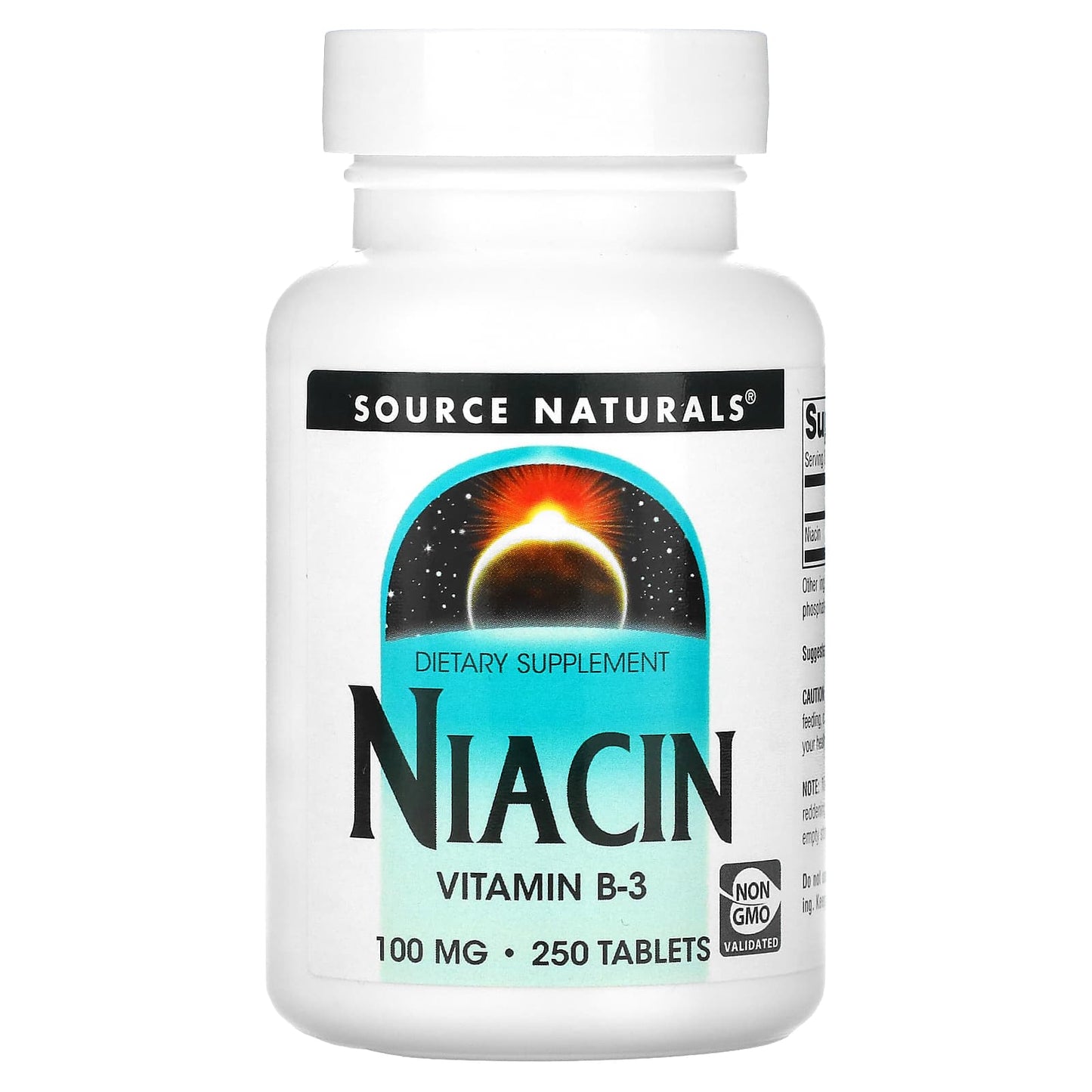 Source Naturals-Niacin-100 mg-250 Tablets