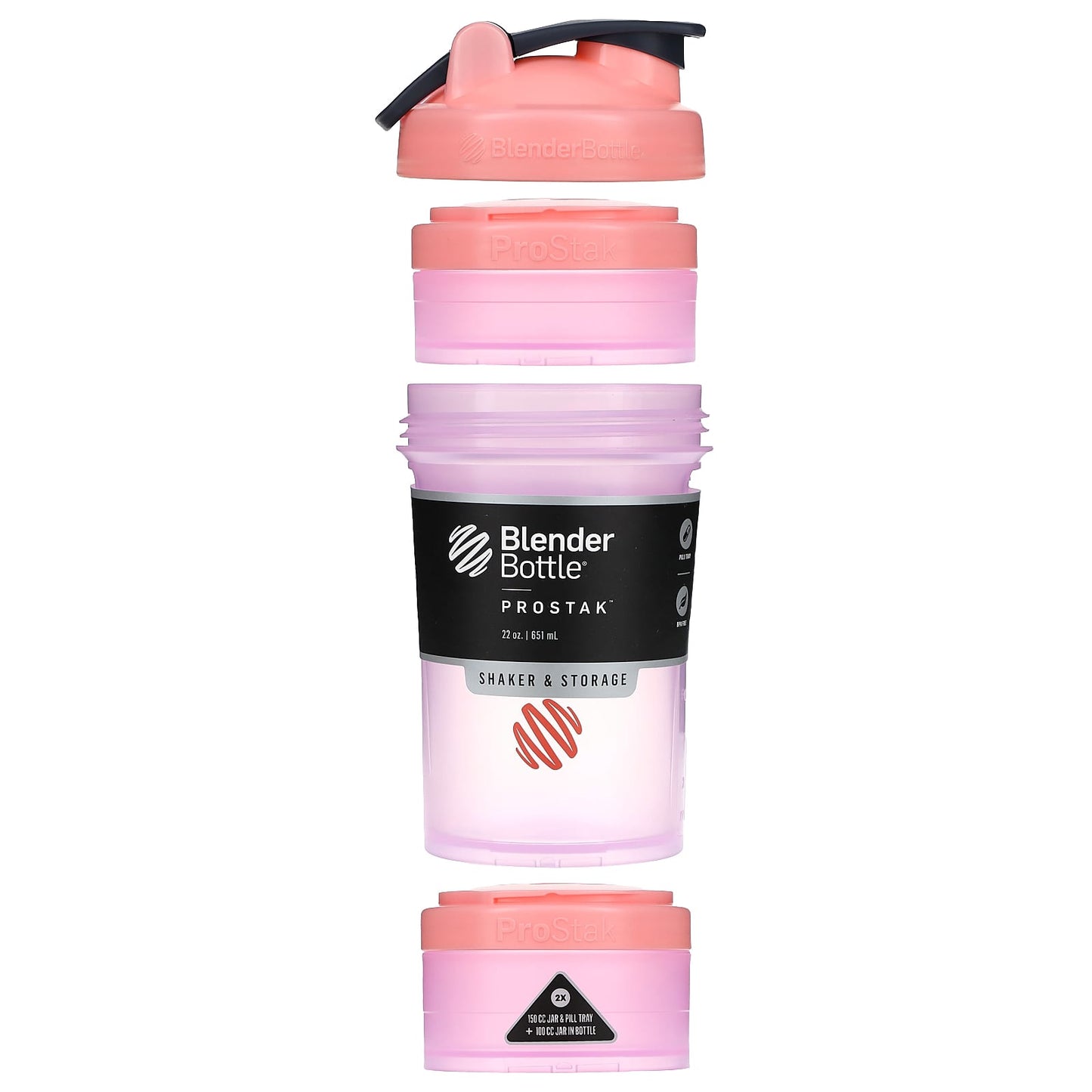 Blender Bottle, ProStak, FC Pink, 22 oz (651 ml)