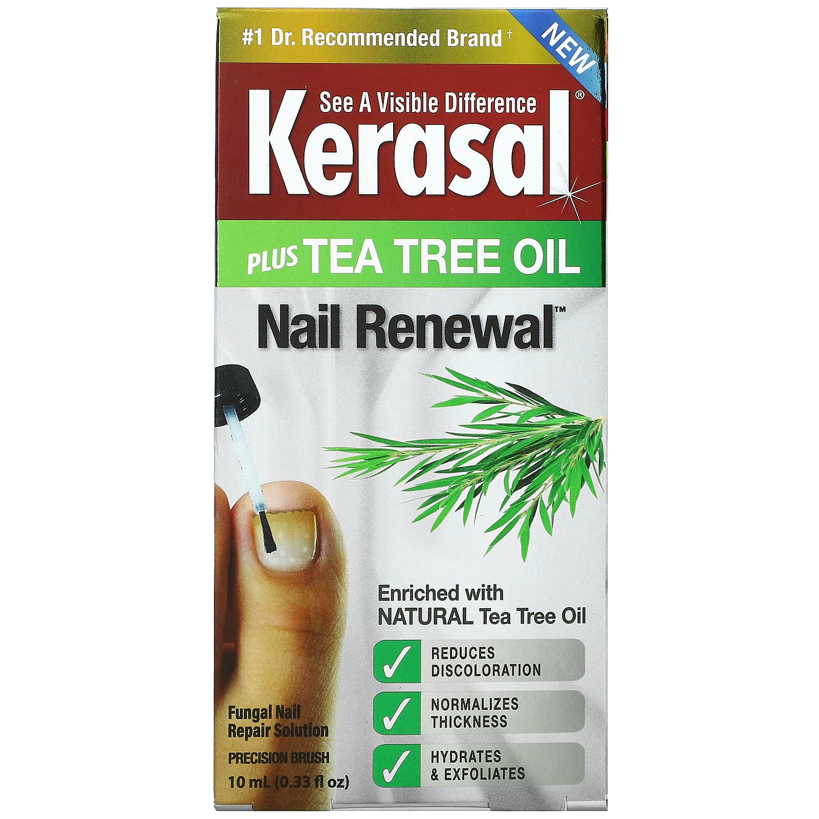 Kerasal-Nail Renewal Plus Tea Tree Oil-0.33 fl oz (10 ml)