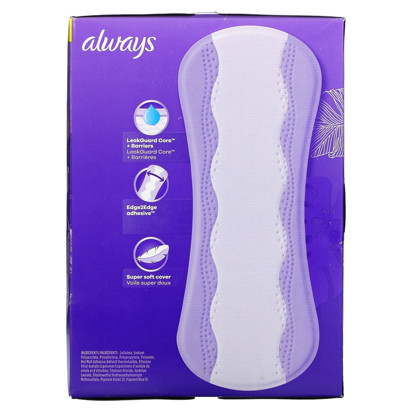 Always, Anti-Bunch Xtra Protection Daily Liners, Extra Long, 68 Liners