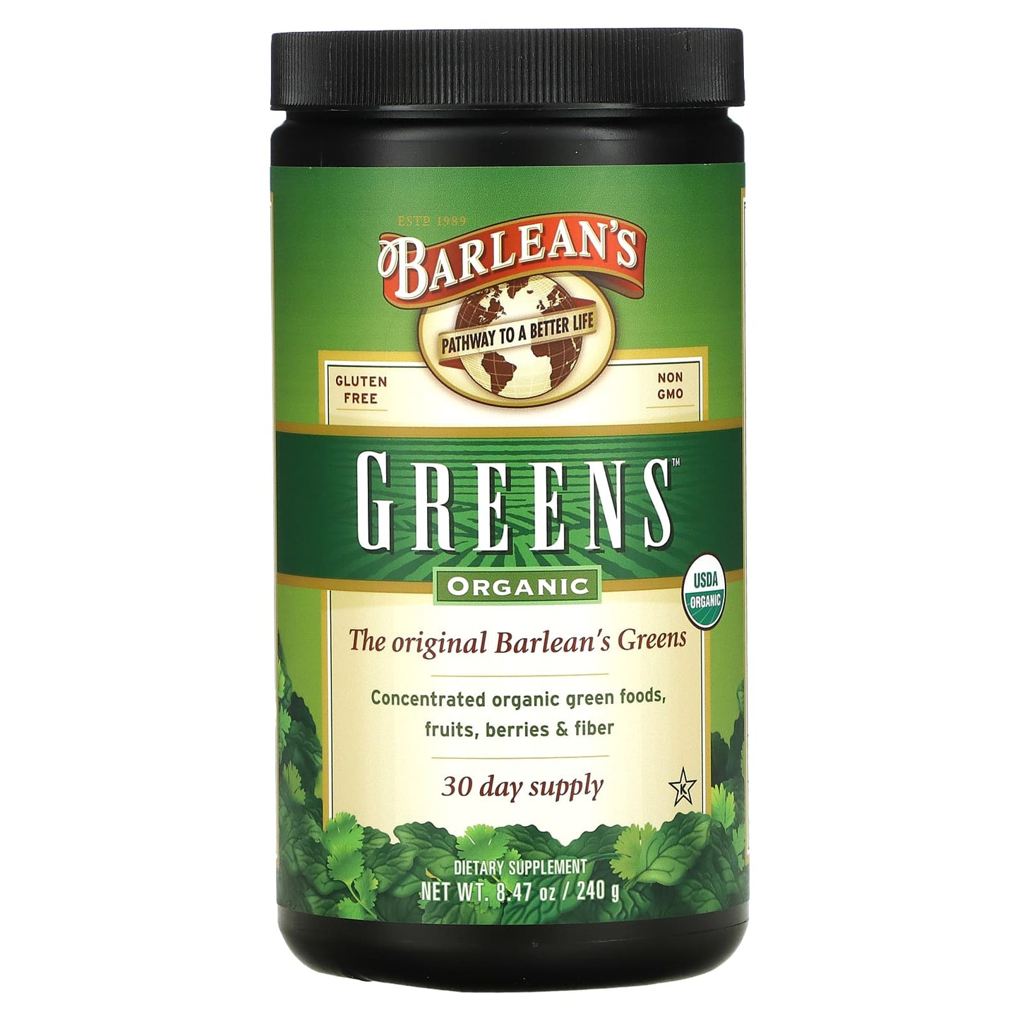 Barlean's-Organic Greens-8.47 oz (240 g)